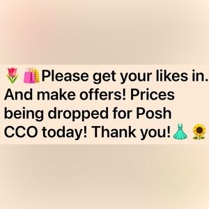 Make offers, ♥️ your favs. Discount shipping today W/Posh Closet Clear Out!